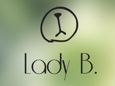 Lady b Logo bear girl logo sweet wedding