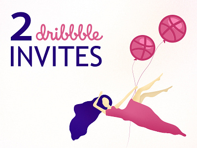 2 invites dribbble invitation invite