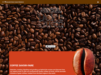 Nescafe Dolce Gusto Webstore bean coffee dolce gusto ecommerce nescafe website webstore