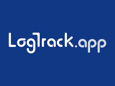LogTrack - Website Logo adobexd branding custom font identity logo logotype typeface