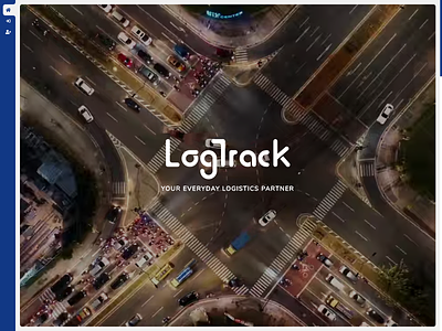 LogTrack - Home branding logistics logo saas ui video website