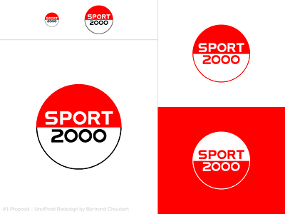 Sport 2000 Unofficial Redesign #1 adobexd branding design graphic illustration logo rebranding sport sports sportswear vector
