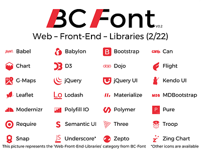 BC-Font : Web - Front-End - Libraries