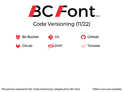 BC-Font : Code Versioning