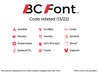 BC-Font : Code related