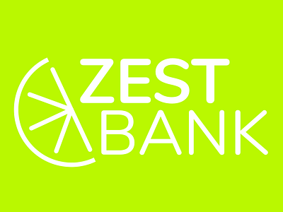 Zest Bank Branding Concept - Lemon Green adobexd branding logo