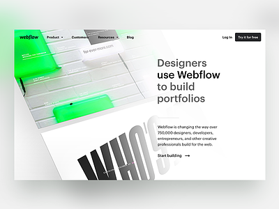 Webflow Customers animation case study customers design designers web webflow website