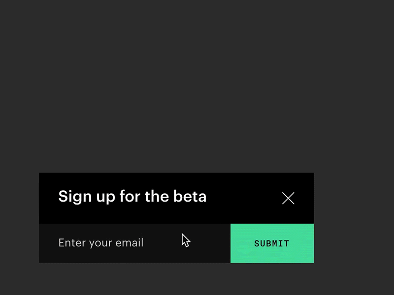 Sign up flow