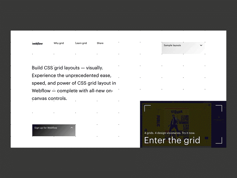Webflow Grid pt.2 animation fun gradient typography web web design webflow website
