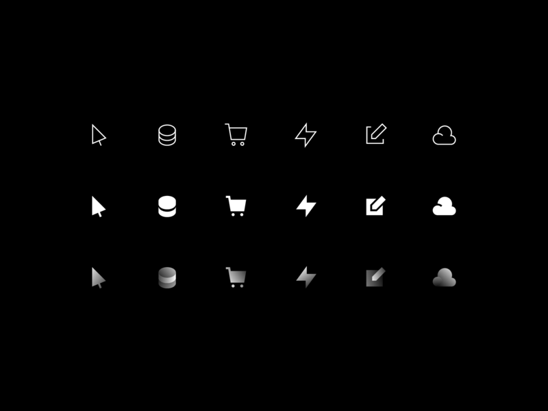 flow feature icons — WIP by Ryan Morrison for flow on Dribbble