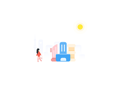 shopping default page flat icon illustration ios