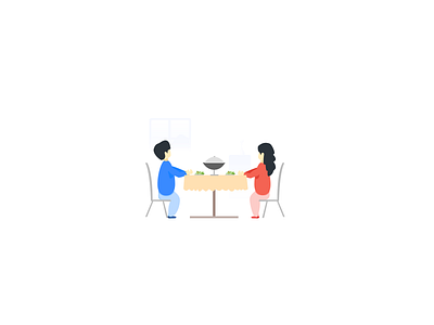 Have a meal default page flat icon illustration ios