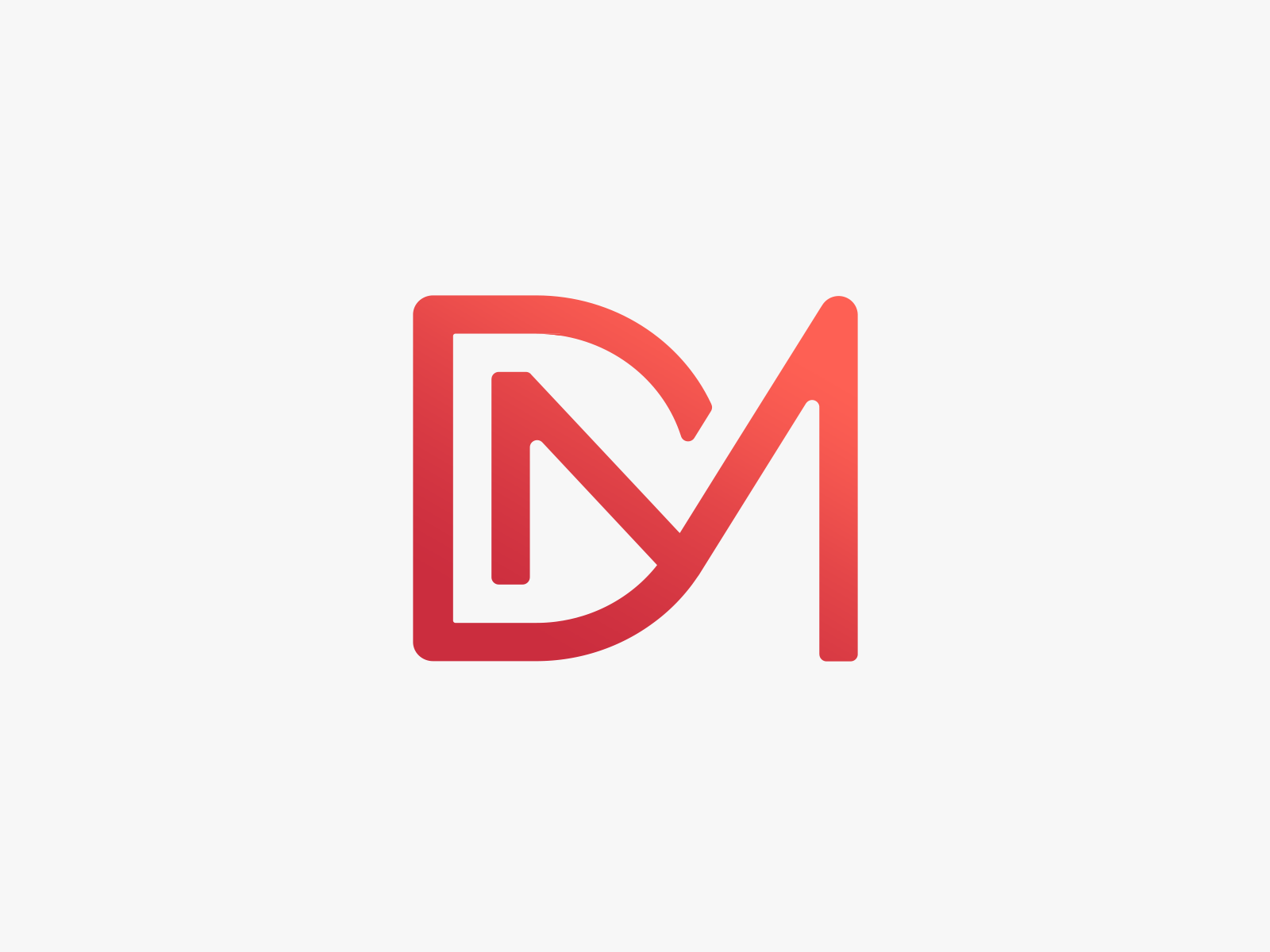 DM Monogram Logo design By Vectorseller | TheHungryJPEG