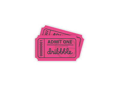 2 Dribbble Invites Giveaway dribbble illustrator invitation invites invites giveaway tickets vector