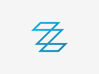 ZZ Monogram Logo Design design grid illustrator logo minimalistic monogram simple type vector z letter