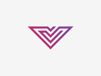 V Logo Design design design front end back end grid illustrator letter logo minimalistic simple type v letter vector