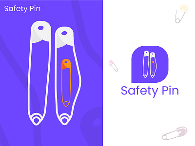 Safety Pin brand logo brand logo design logo