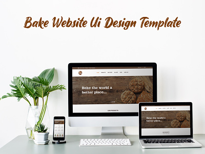 Baking Website Ui Template figma ui ui design