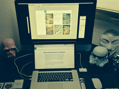 My Workstation work workstation apple imac macbook mbp star wars storm trooper darth vader v for vendetta