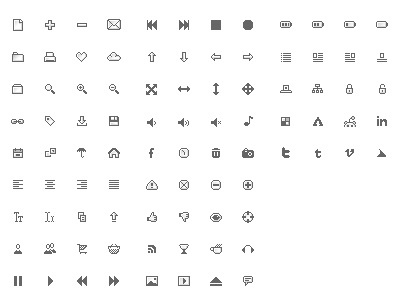 Pixel Perfect pt. III design freebie greyscale icons pixel small