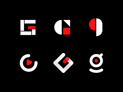 a letter G abstract app branding icon identity letter logo mark