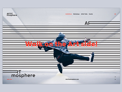 Artmosphere Webpage Design art branding identity landingpage logo website
