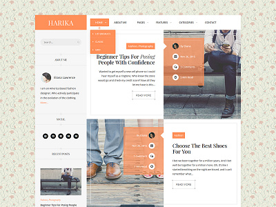 Harika Web Blog Design