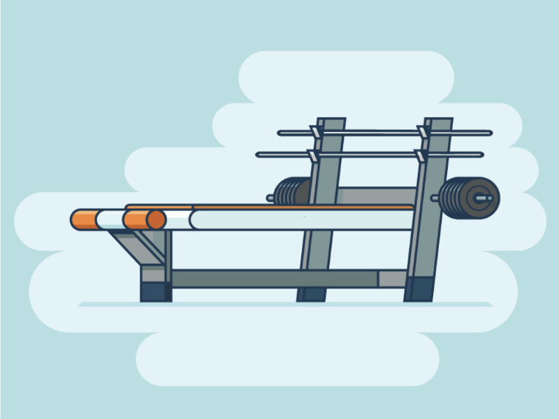 Workout! animation motion gym vector design illustration