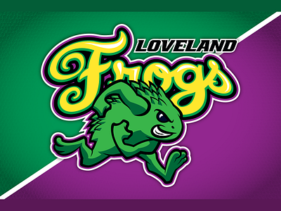 Cryptid League: Loveland Frogs design illustration logo vector