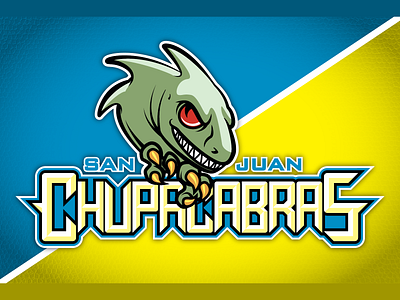 Cryptid League: San Juan Chupacabras design illustration logo vector