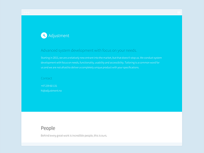 New landing page abstract blue browser landing minimalistic modern simple web webdesign website