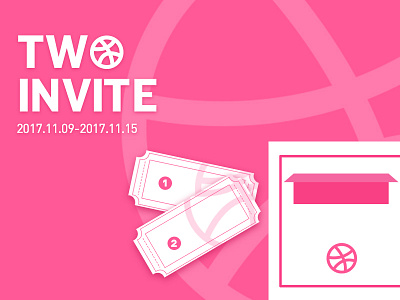 Dribbble 2x invitations