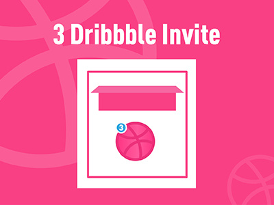 3 Dribbble Invite