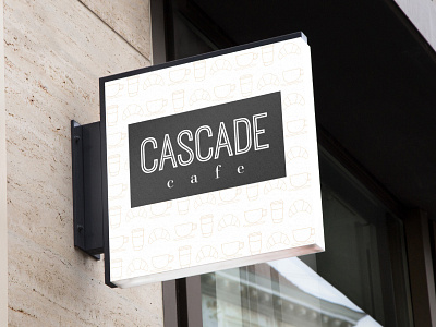 Cascade Cafe Signage branding logo design marketing store design