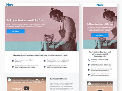 Landing Page - Build Business Credit graphic design landing page marketing marketing design responsive layout webpage design website design