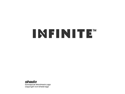 Infinite concept logo conceptual art infinite logo minimal minimalism minimalist typography wordmark