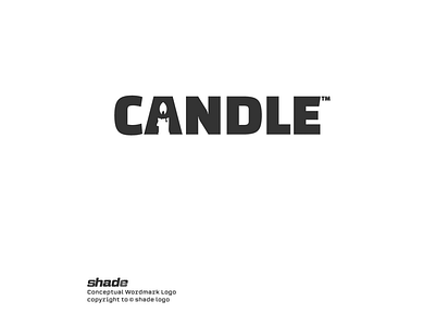 Candle logo minimal minimalism minimalist typography wordmark