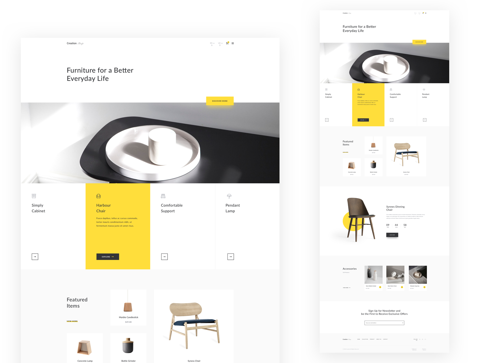 Furniture interface by Alberta for Pxeed on Dribbble