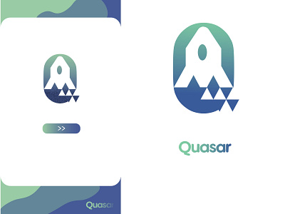 Quasar Mock Up band blue clothing design fun illustration lettering logo music seattle t shirt