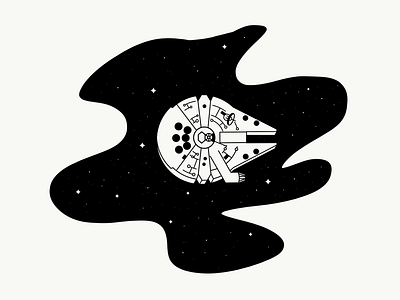 May the 4th be with you drawing falcon fun illustration logo seattle starwars