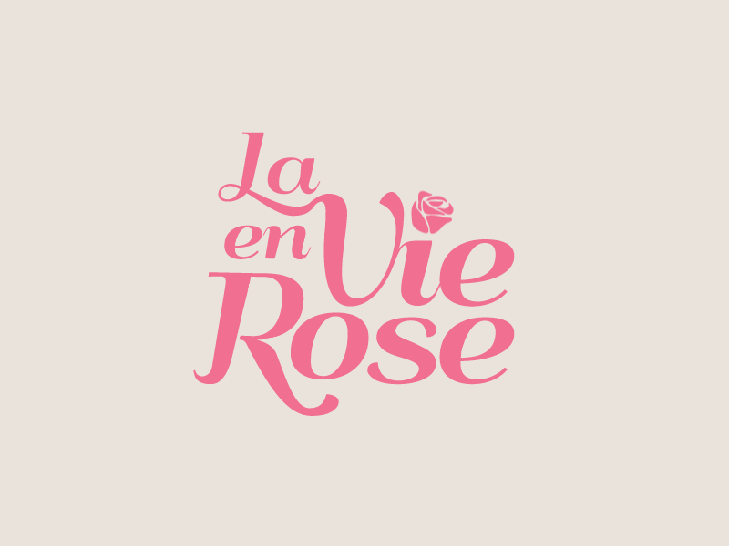 La Vie en Rose 3dstroke animation food gif grey logo patisserie pink rose strokes writing