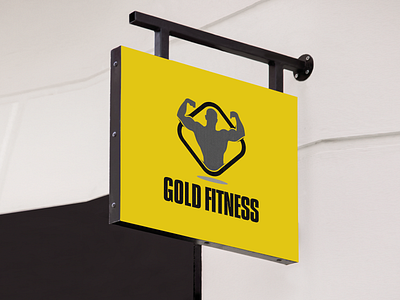 GoldFitness Logo app branding design illustration typography ui ux