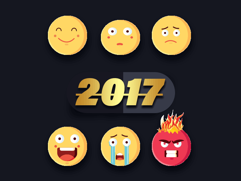 Emotions 2017 2 2017 2018 2d 2invite animation emotions gif invitation new new year