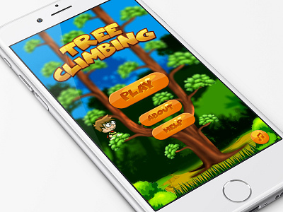 Tree Climbing Game UI android climbing game gui mobile tree ui