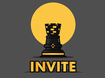 1 Invite 1 invite chess chess piece dribbble invite dribbble invite giveaway illustration invitation invite invite giveaway