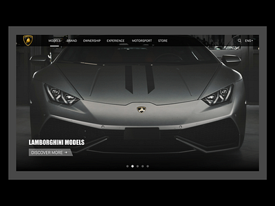 Lamborghini web Landing page