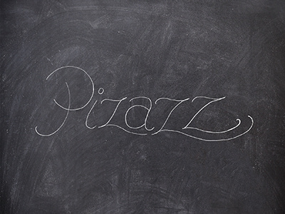 "Pizazz" Lettering Exploration chalk chalkboard hand lettering pizazz pizzazz typography