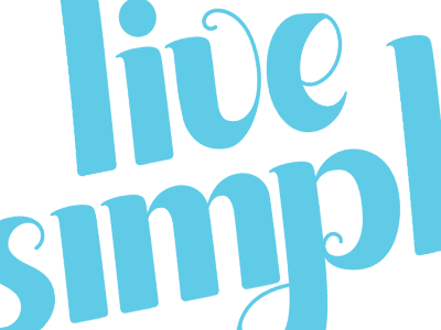 live simply drawing hand-rendered type lettering motto pen quote type