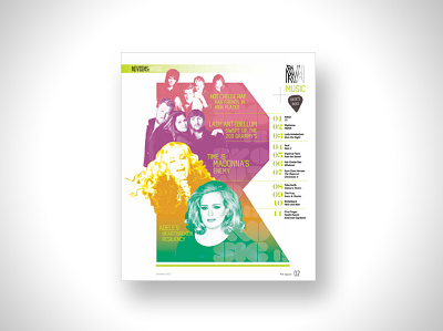 Content Page composite magazine magazine layout motif music music mag