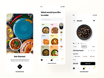 Food Delivery App app design kit mobile modern ui